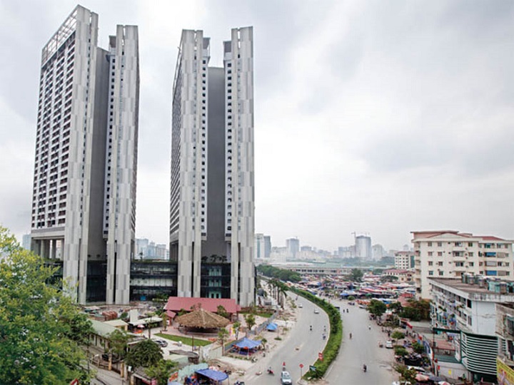 Dolphin Plaza xây bằng gạch không nung công nghệ DmCline Dolphin Plaza xây bằng gạch không nung công nghệ DmCline