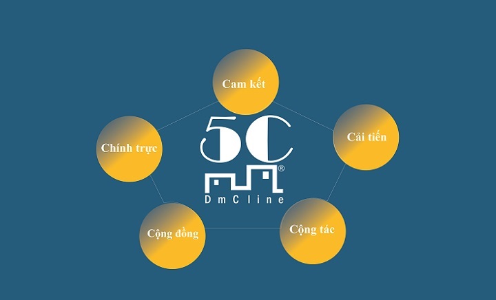 Gía trị cốt lõi 5C tại DmC Gía trị cốt lõi 5C tại DmC